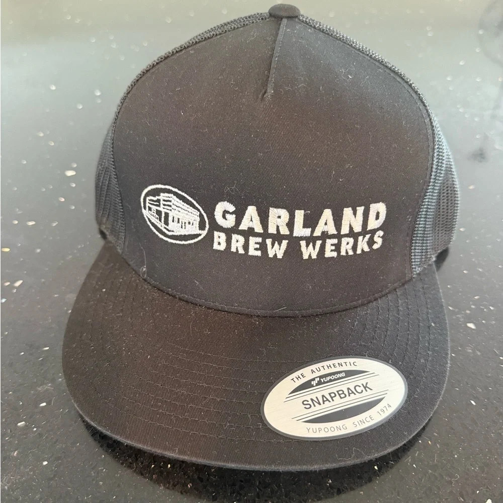 Garland Brew Werks Black Snapback Hat